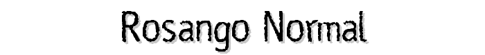 Rosango Normal font